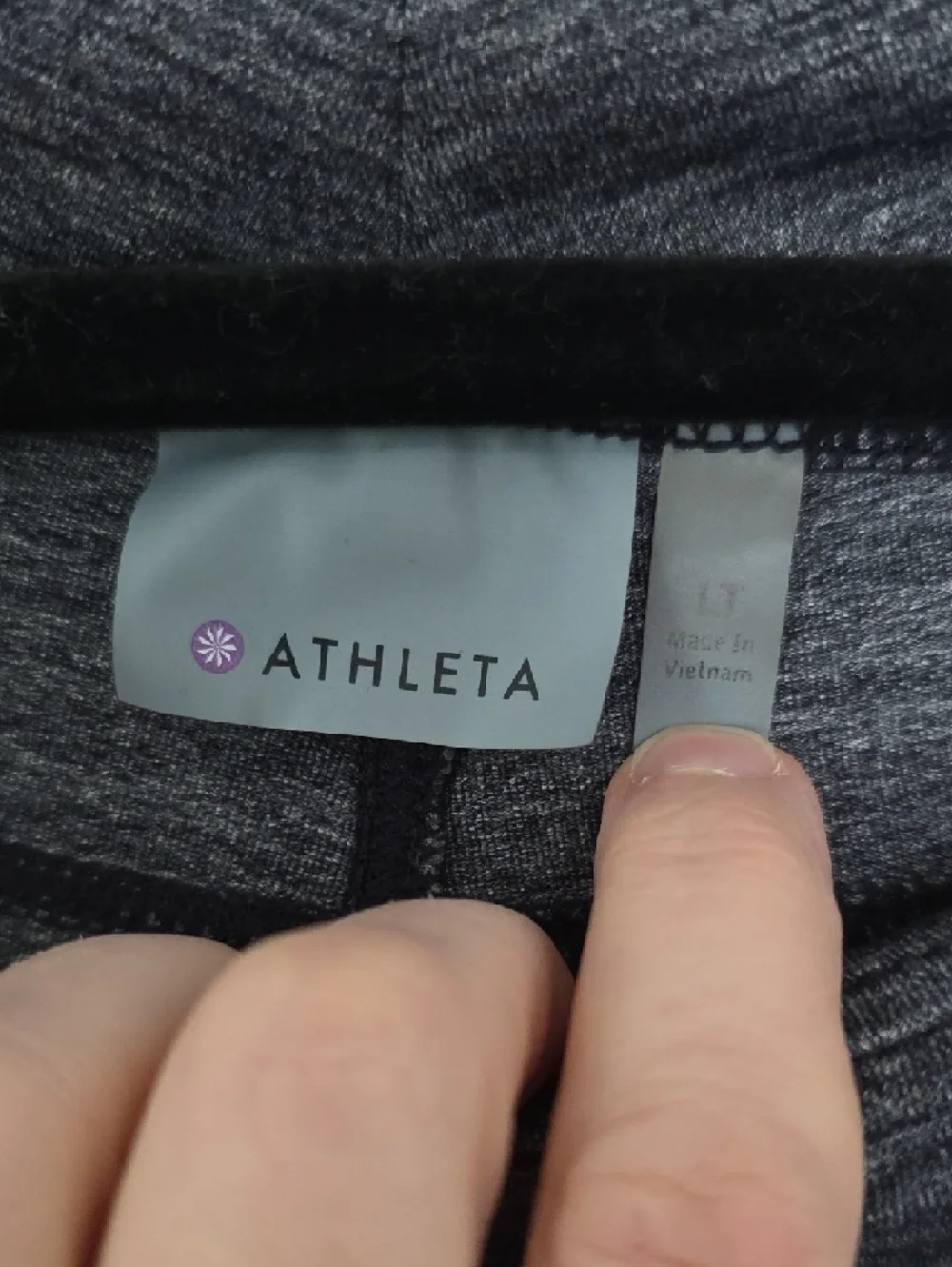Athleta Dark Charcoal Heather Cargo Joggers - Picture 2 of 5